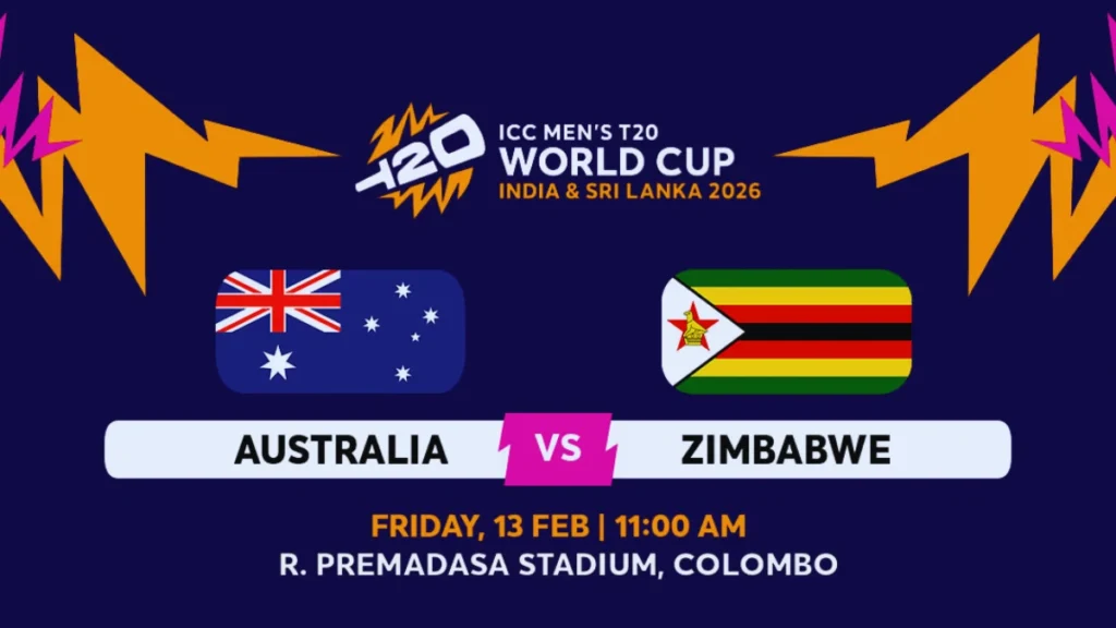 Australia vs Zimbabwe Tickets 2026