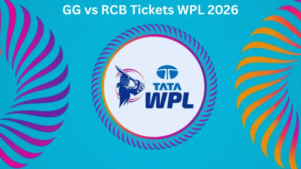 GG vs RCB Tickets WPL 2026