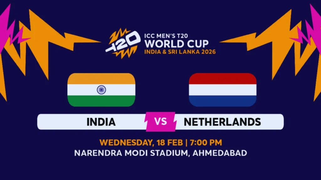 India vs Netherlands Tickets