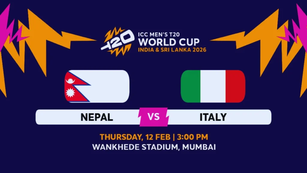 Nepal vs Italy Tickets 2026