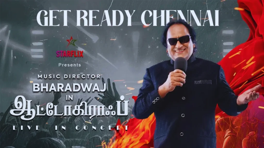 Bharadwaj Autograph Live In Concert Chennai Ticket