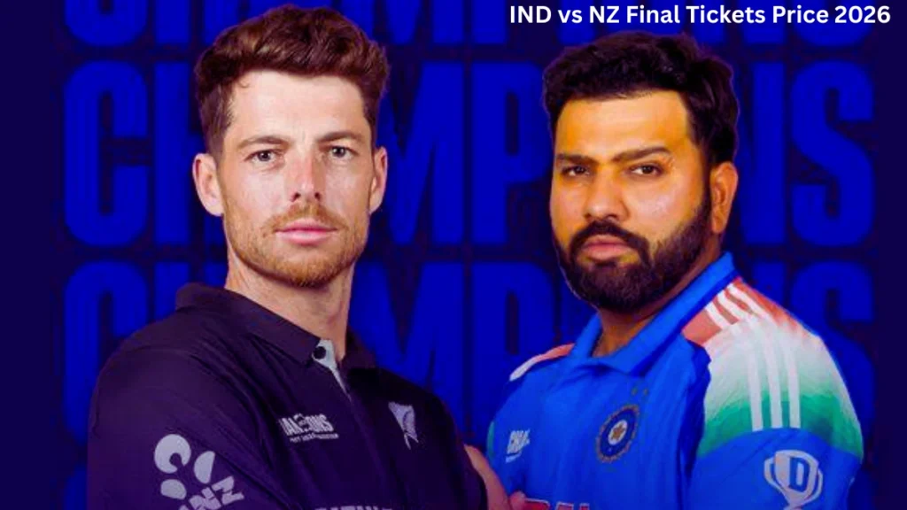 IND vs NZ Final Tickets Price 2026