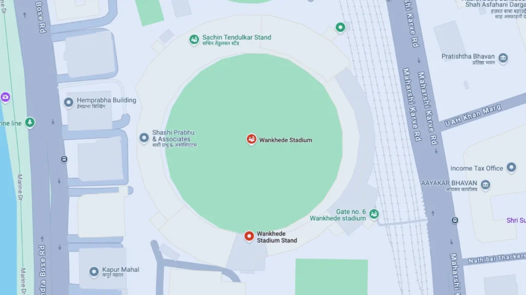 Wankhede Stadium Layout