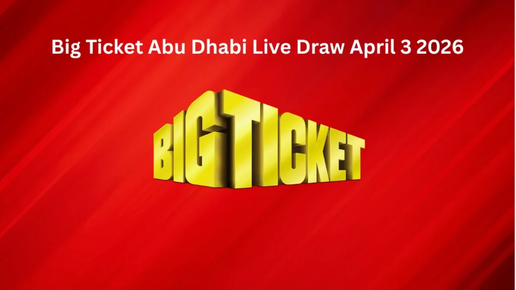 Big Ticket Abu Dhabi Live Draw April 3 2026
