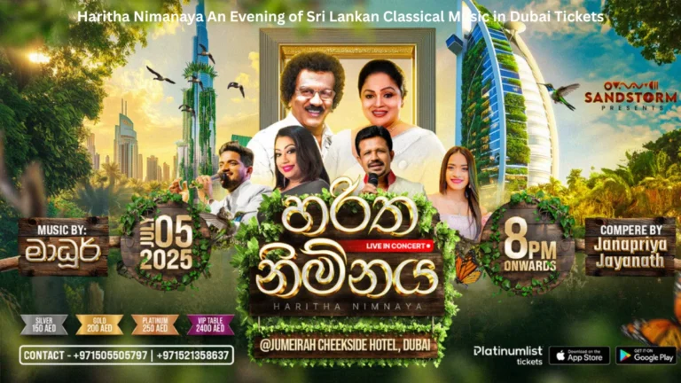 Haritha Nimanaya An Evening of Sri Lankan Classical Music in Dubai Tickets