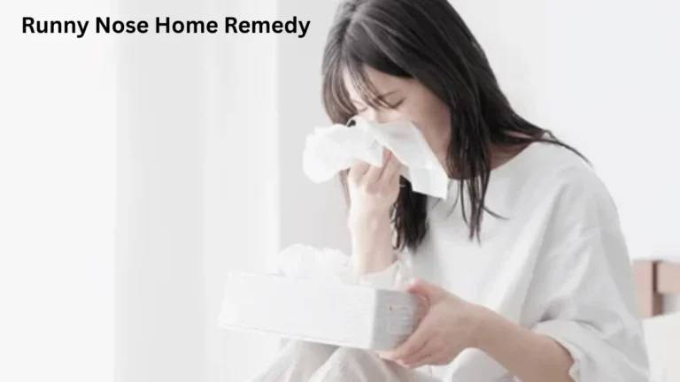 Runny Nose Home Remedy