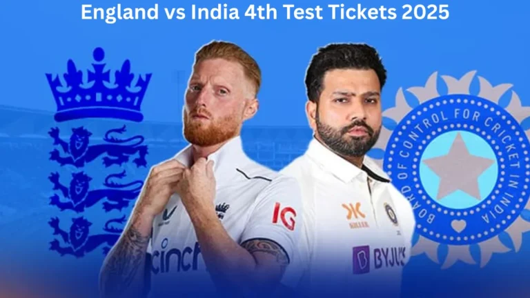 England vs India 4th Test Tickets 2025