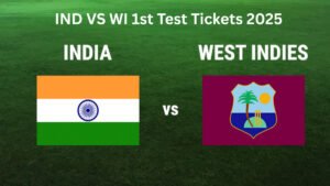 IND VS WI 1st Test Tickets