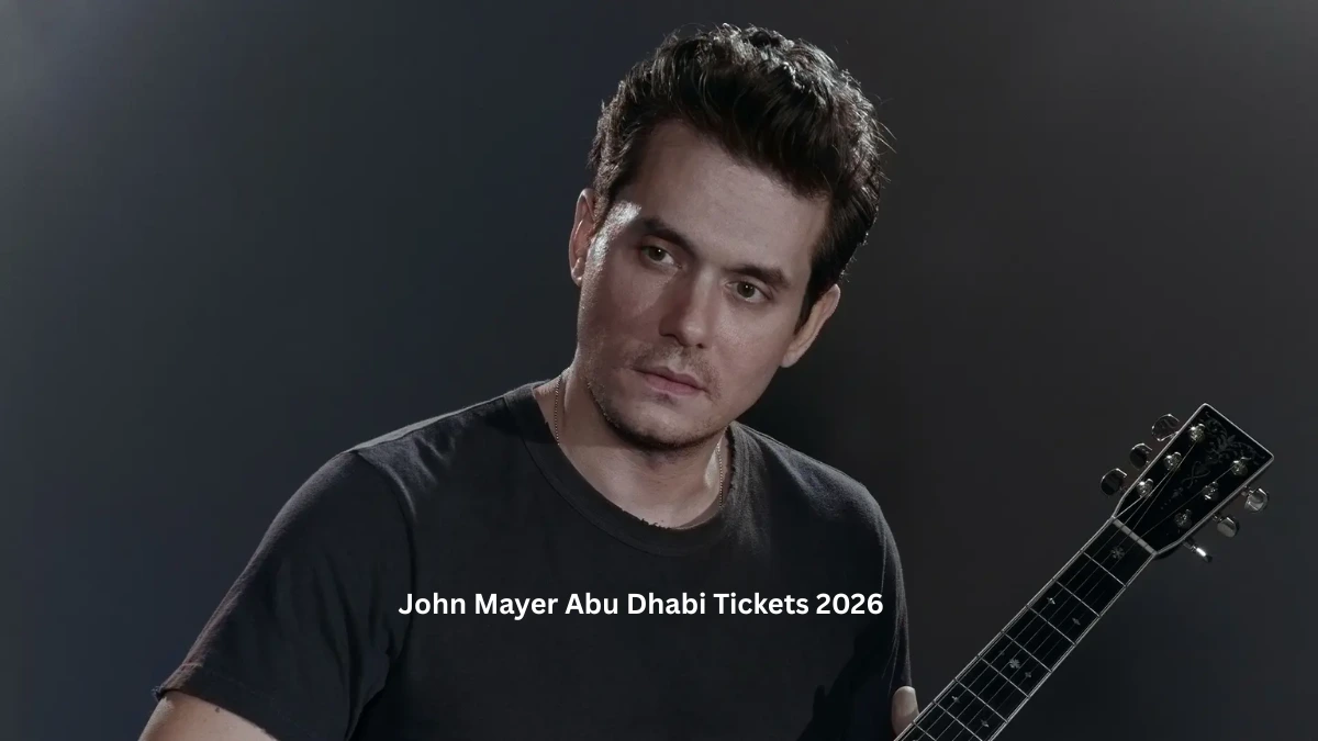 John Mayer Abu Dhabi Tickets 2026