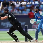 IND vs NZ ODI Vadodara Tickets 2026