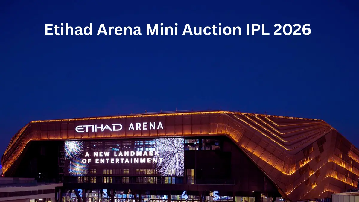 Etihad Arena Mini Auction IPL 2026