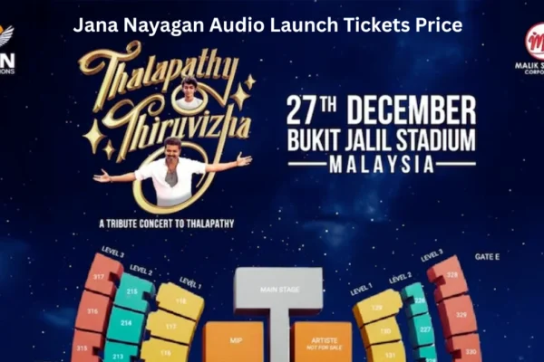 Thalapathy Thiruvizha Jana Nayagan Audio Launch Tickets