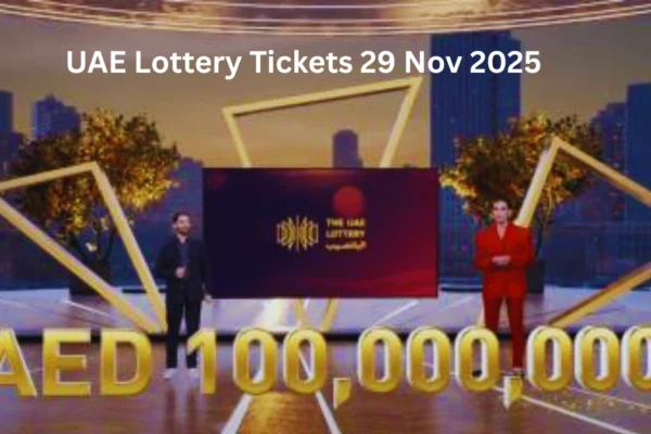 UAE Lottery Tickets 29 Nov 2025