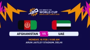 Afghanistan vs United Arab Emirates Tickets 2026