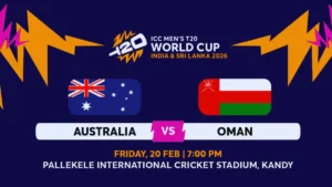 Australia vs Oman Tickets 2026