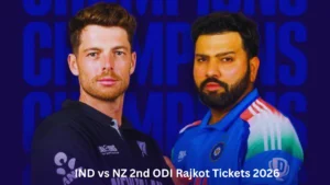 IND vs NZ 2nd ODI Rajkot Tickets 2026