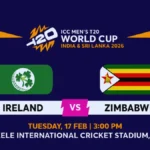 IRE vs ZIM 2026 Tickets