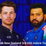 India vs New Zealand 3rd ODI Indore Tickets 2026