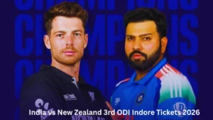 India vs New Zealand 3rd ODI Indore Tickets 2026