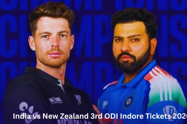 India vs New Zealand 3rd ODI Indore Tickets 2026