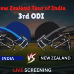 India vs New Zealand 3rd ODI Live Screening Tickets 2026