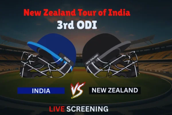 India vs New Zealand 3rd ODI Live Screening Tickets 2026