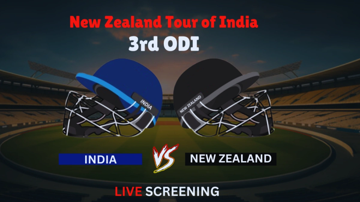 India vs New Zealand 3rd ODI Live Screening Tickets 2026