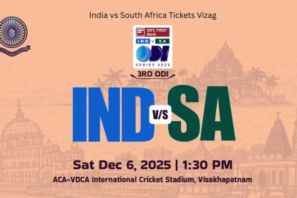 India vs South Africa Tickets Vizag
