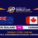 NZ vs CAN 2026 Tickets
