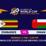 Zimbabwe vs Oman Tickets