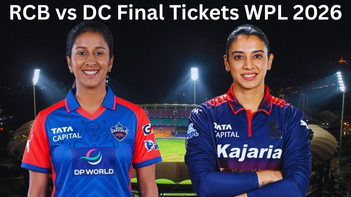 RCB vs DC Final Tickets WPL 2026