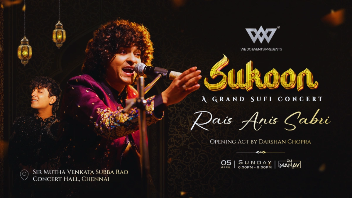 Sukoon Sufi Concert Chennai 2026