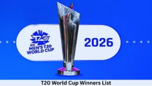 T20 World Cup Winners List