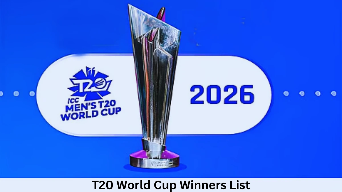 T20 World Cup Winners List