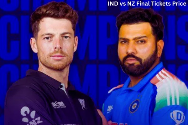 IND vs NZ Final Tickets Price 2026