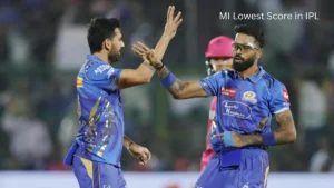 MI Lowest Score in IPL