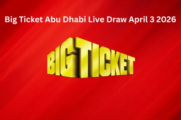 Big Ticket Abu Dhabi Live Draw April 3 2026
